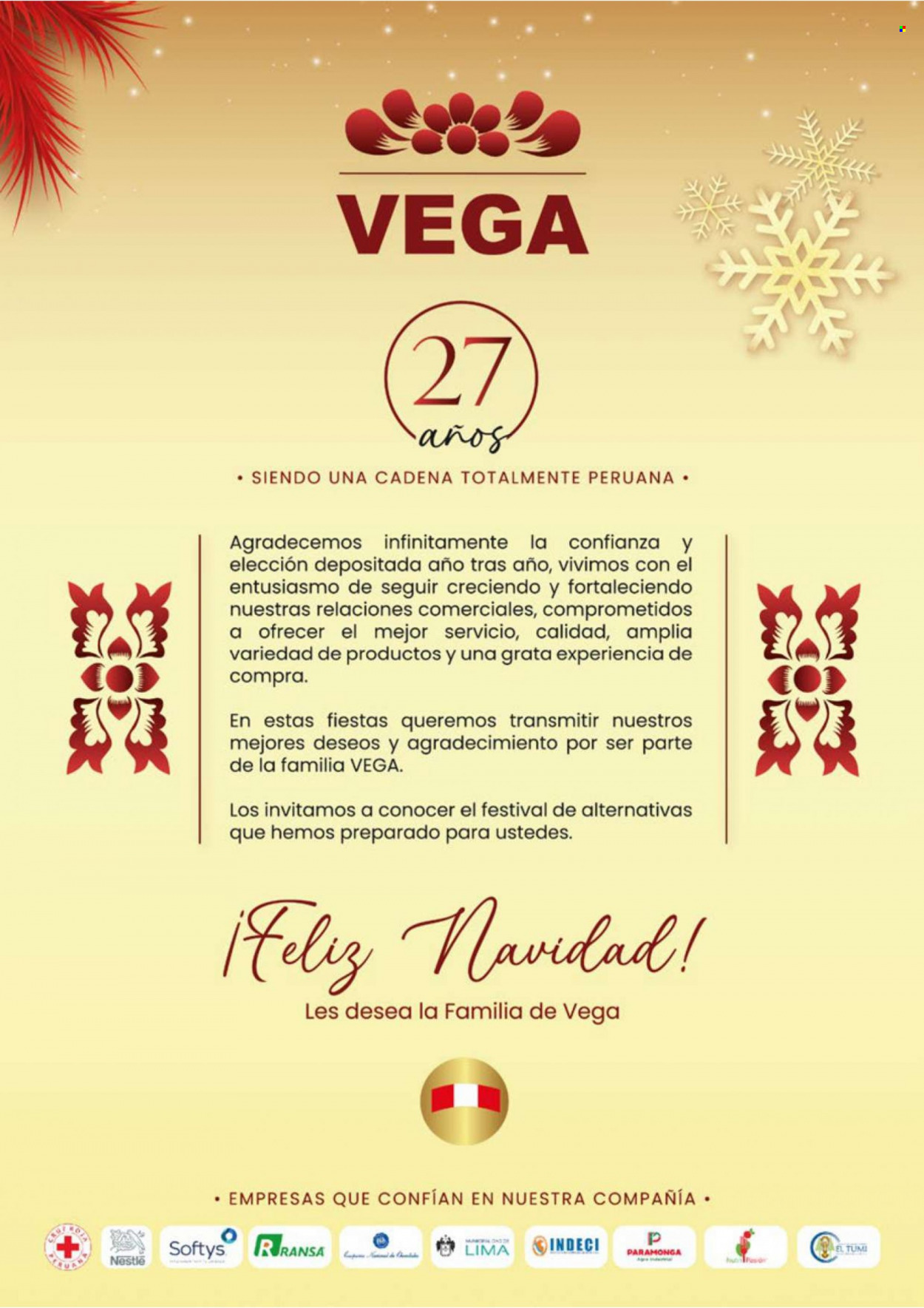 Catálogo Vega. 