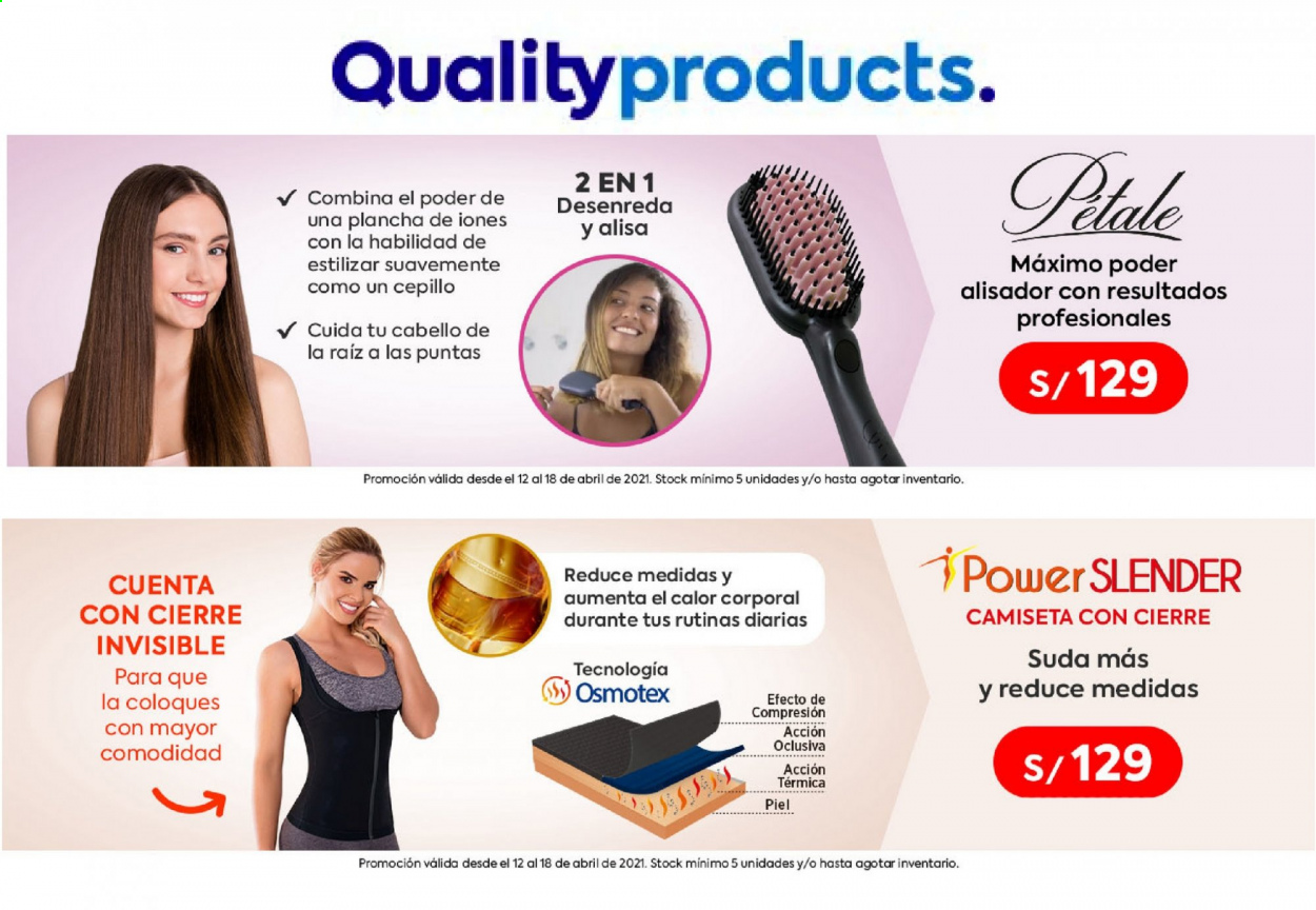 Catálogo Quality Products. 