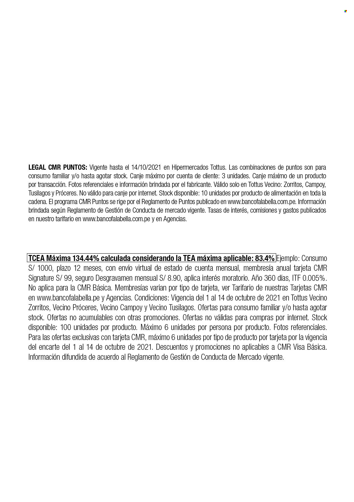 Catálogo Tottus - 1.10.2021 - 14.10.2021. 