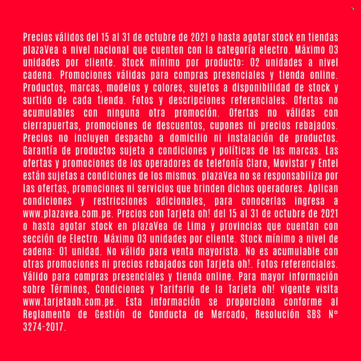 Catálogo Plaza Vea - 15.10.2021 - 31.10.2021. 