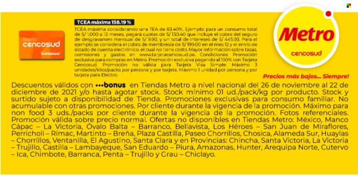 Catálogo Metro - 26.11.2021 - 22.12.2021. Página 31.