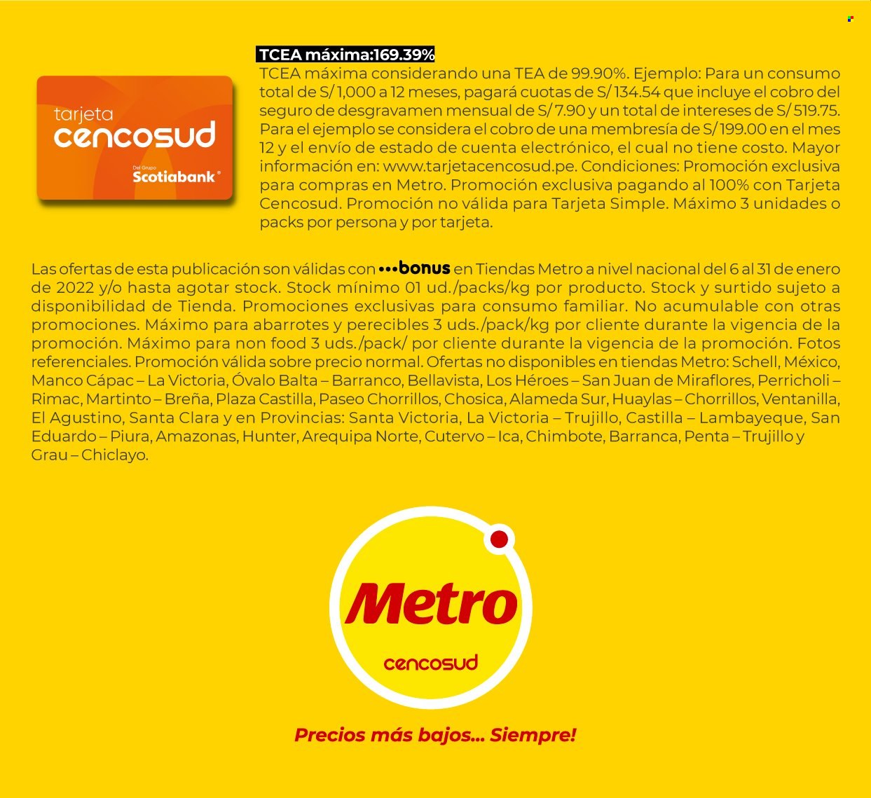 Catálogo Metro - 6.1.2022 - 31.1.2022. 