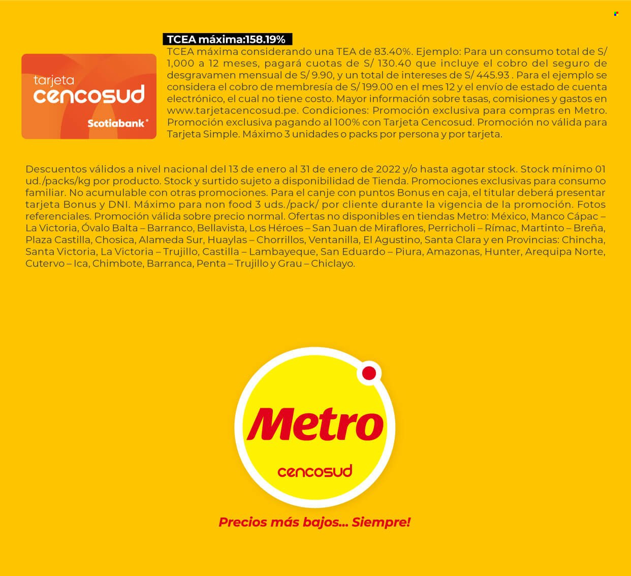 Catálogo Metro - 13.1.2022 - 31.1.2022. 
