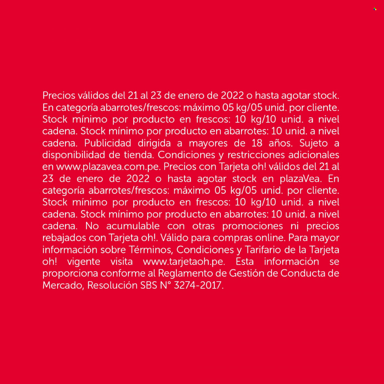 Catálogo Plaza Vea - 21.1.2022 - 23.1.2022. 