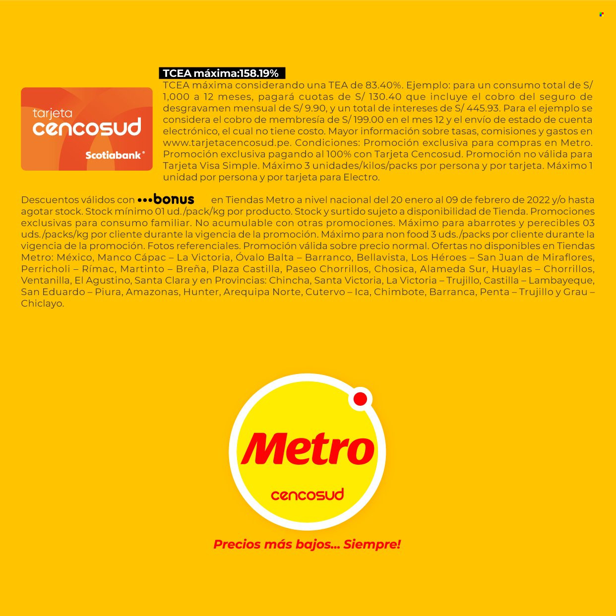 Catálogo Metro - 20.1.2022 - 9.2.2022. 