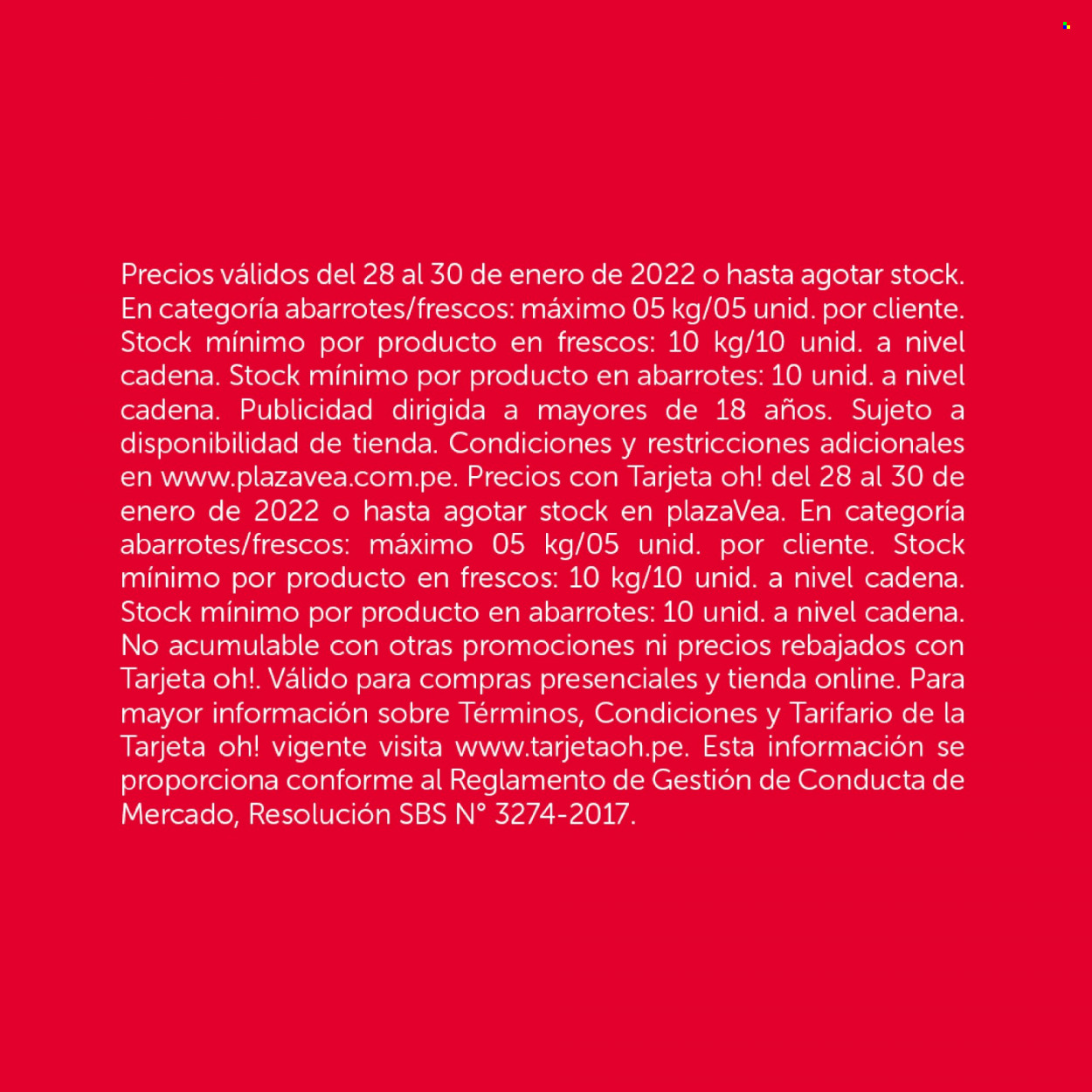 Catálogo Plaza Vea - 28.1.2022 - 30.1.2022. 