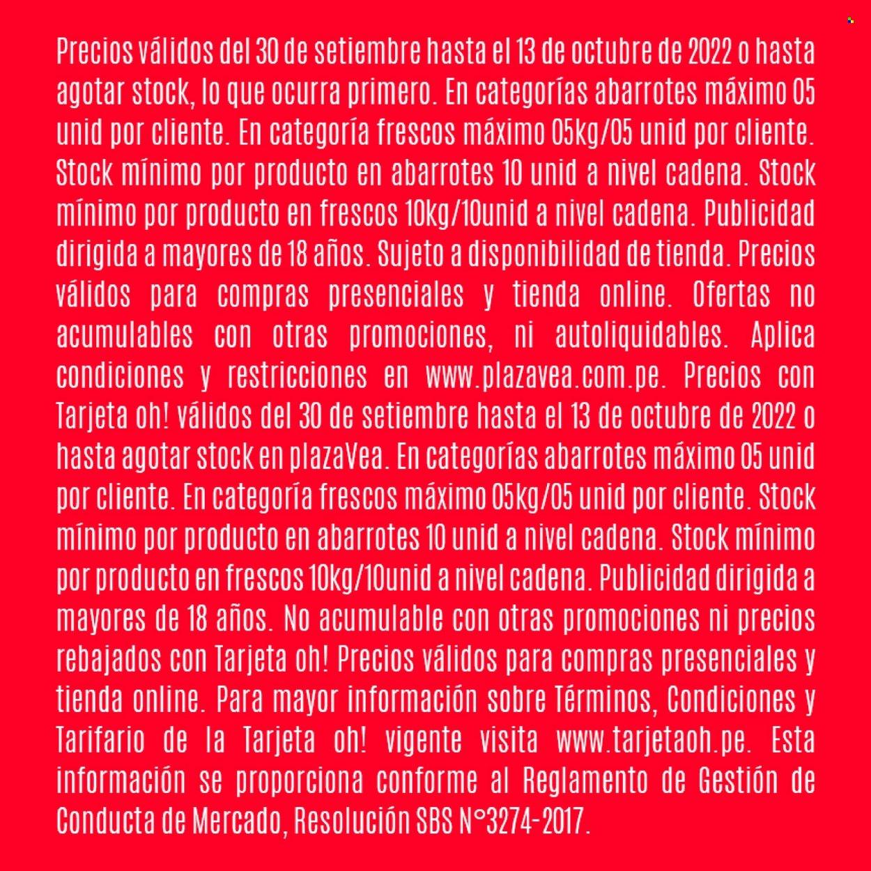 Catálogo Plaza Vea - 29.9.2022 - 13.10.2022. 